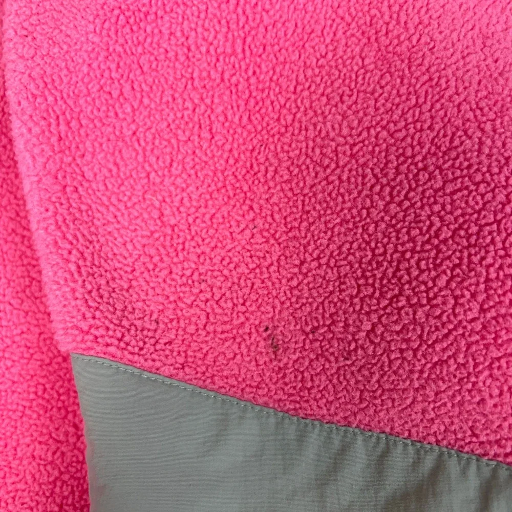 North Face Jacket Kids Girls Large Pink Gray Winter Denali Polartec Fleece Youth